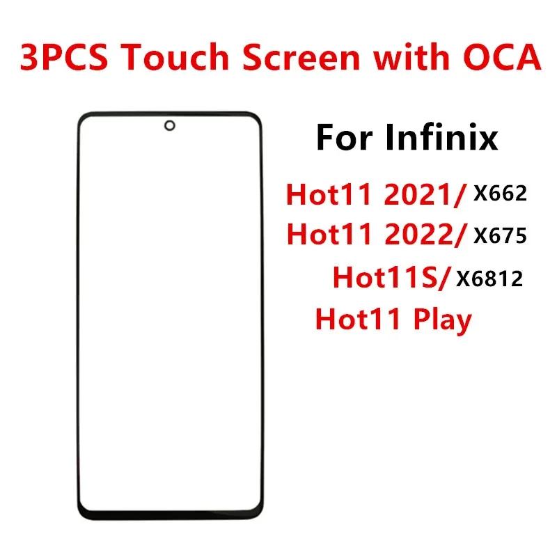 Infinix Hot 11 Play   ũ, ġ г LCD ÷,  ü  ǰ OCA, Hot11S X6812 X675 X662, 3 